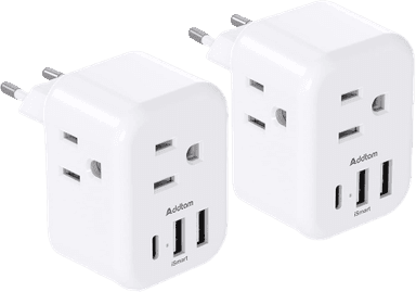 2 Pack US to Europe Adapters